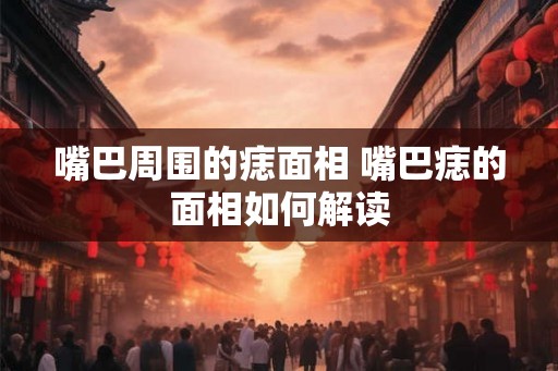 嘴巴周围的痣面相 嘴巴痣的面相如何解读
