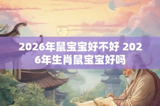 2026年鼠宝宝好不好 2026年生肖鼠宝宝好吗 2026年鼠宝宝好不好 2026年生肖鼠宝宝好吗