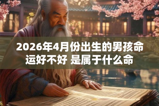 2026年4月份出生的男孩命运好不好 是属于什么命
