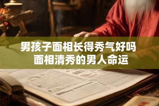 男孩子面相长得秀气好吗  面相清秀的男人命运
