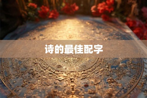 诗的最佳配字