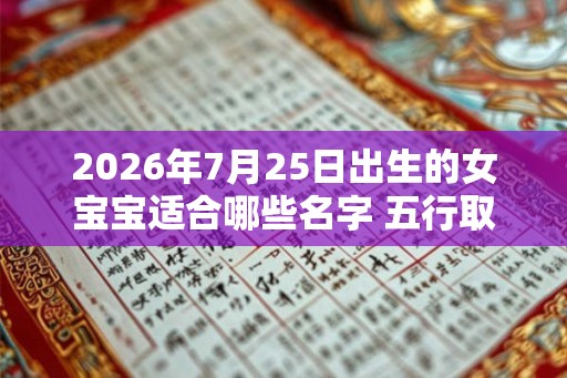 2026年7月25日出生的女宝宝适合哪些名字 五行取名推荐