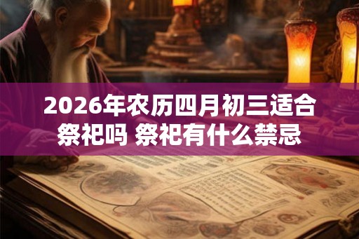 2026年农历四月初三适合祭祀吗 祭祀有什么禁忌