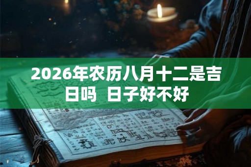 2026年农历八月十二是吉日吗 日子好不好 2026年农历八月十二是吉日吗 日子好不好