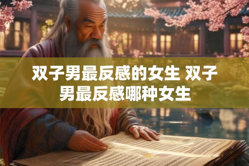双子男最反感的女生 双子男最反感哪种女生