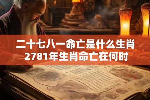 二十七八一命亡是什么生肖 2781年生肖命亡在何时