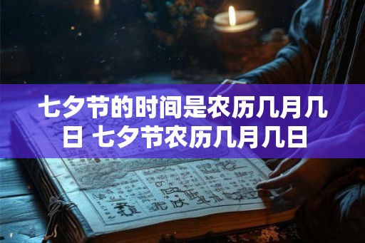 七夕节的时间是农历几月几日 七夕节农历几月几日