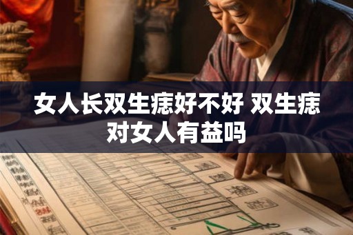 女人长双生痣好不好 双生痣对女人有益吗