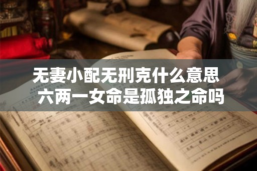 无妻小配无刑克什么意思  六两一女命是孤独之命吗