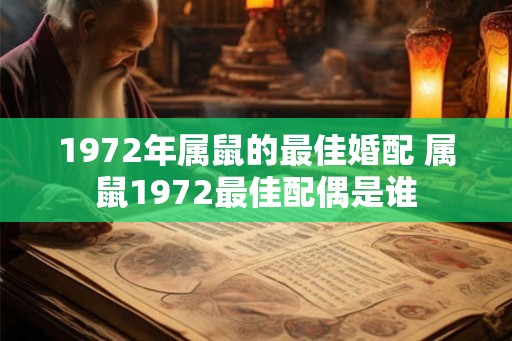 1972年属鼠的最佳婚配 属鼠1972最佳配偶是谁 1972年属鼠的最佳婚配 属鼠1972最佳配偶是谁