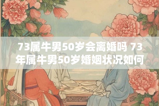 73属牛男50岁会离婚吗 73年属牛男50岁婚姻状况如何