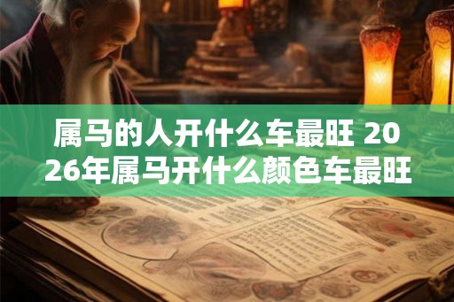 属马的人开什么车最旺 2026年属马开什么颜色车最旺