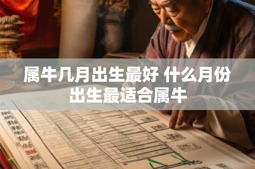 属牛几月出生最好 什么月份出生最适合属牛