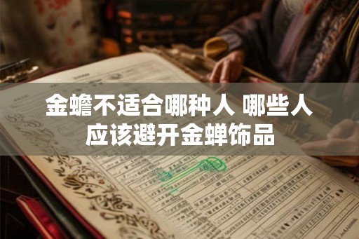 金蟾不适合哪种人 哪些人应该避开金蝉饰品