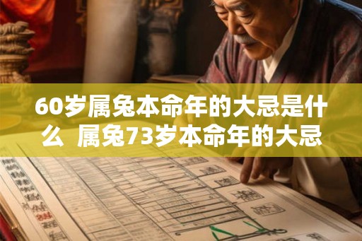 60岁属兔本命年的大忌是什么 属兔73岁本命年的大忌 60岁属兔本命年的大忌是什么 属兔73岁本命年的大忌