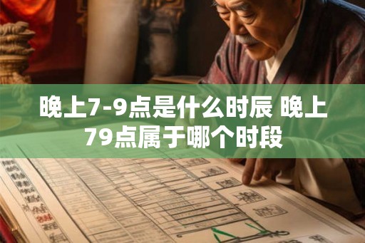 晚上7-9点是什么时辰 晚上79点属于哪个时段
