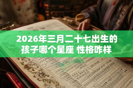 2026年三月二十七出生的孩子哪个星座 性格咋样 2026年三月二十七出生的孩子哪个星座 性格咋样