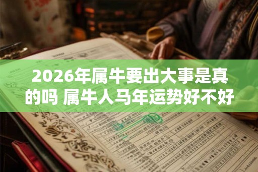 2026年属牛要出大事是真的吗 属牛人马年运势好不好