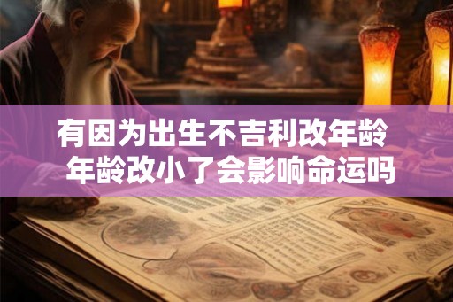 有因为出生不吉利改年龄  年龄改小了会影响命运吗
