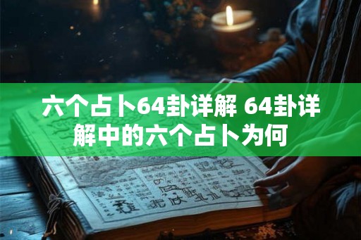 六个占卜64卦详解 64卦详解中的六个占卜为何