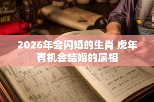 2026年会闪婚的生肖 虎年有机会结婚的属相