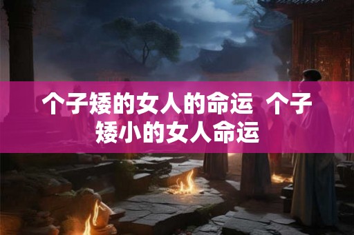 个子矮的女人的命运 个子矮小的女人命运 个子矮的女人的命运 个子矮小的女人命运