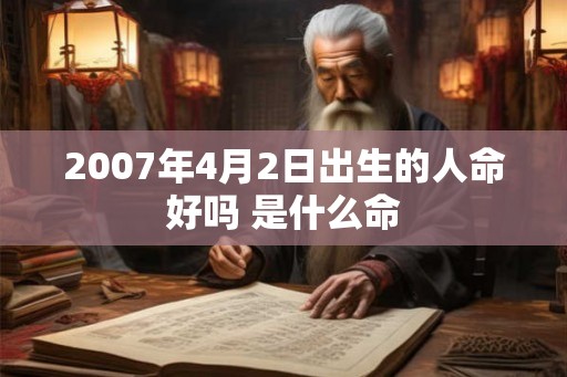 2007年4月2日出生的人命好吗 是什么命 2007年4月2日出生的人命好吗 是什么命