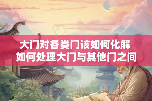 大门对各类门该如何化解 如何处理大门与其他门之间的冲突