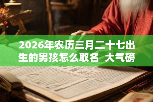2026年农历三月二十七出生的男孩怎么取名  大气磅礴的名字