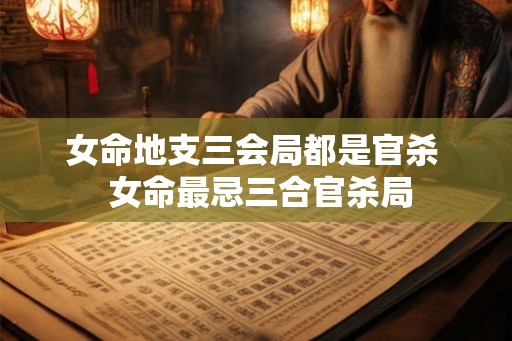 女命地支三会局都是官杀 女命最忌三合官杀局 女命地支三会局都是官杀 女命最忌三合官杀局