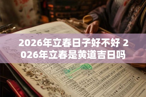 2026年立春日子好不好 2026年立春是黄道吉日吗 2026年立春日子好不好 2026年立春是黄道吉日吗