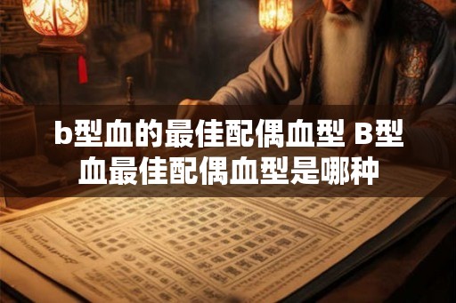 b型血的最佳配偶血型 B型血最佳配偶血型是哪种