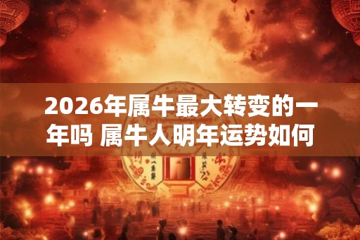 2026年属牛最大转变的一年吗 属牛人明年运势如何
