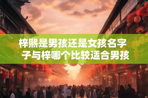 梓熙是男孩还是女孩名字  子与梓哪个比较适合男孩取名