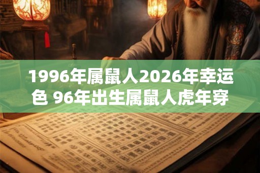 1996年属鼠人2026年幸运色 96年出生属鼠人虎年穿什么颜色衣服好