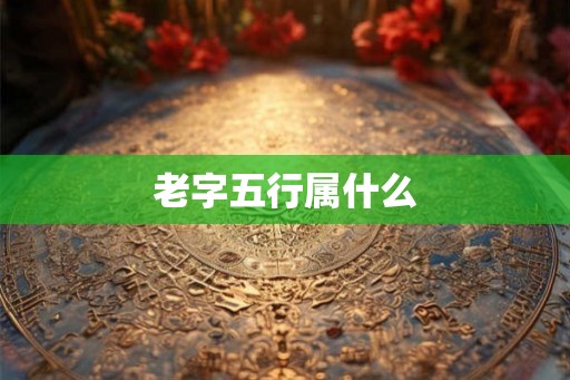 老字五行属什么