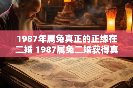 1987年属兔真正的正缘在二婚 1987属兔二婚获得真正缘分