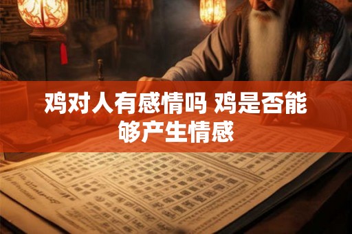 鸡对人有感情吗 鸡是否能够产生情感 鸡对人有感情吗 鸡是否能够产生情感