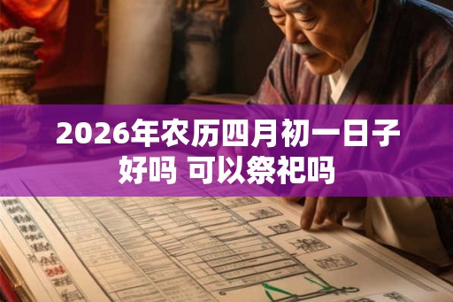 2026年农历四月初一日子好吗 可以祭祀吗