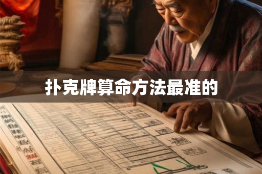 扑克牌算命方法最准的