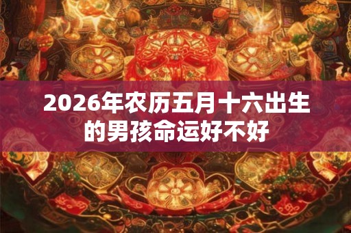 2026年农历五月十六出生的男孩命运好不好