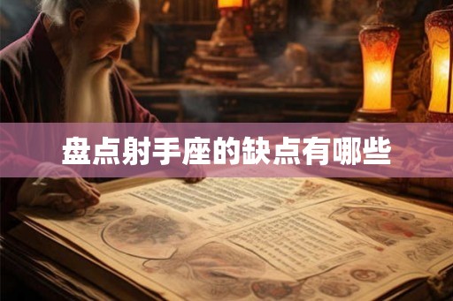 盘点射手座的缺点有哪些