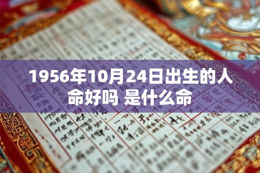 1956年10月24日出生的人命好吗 是什么命
