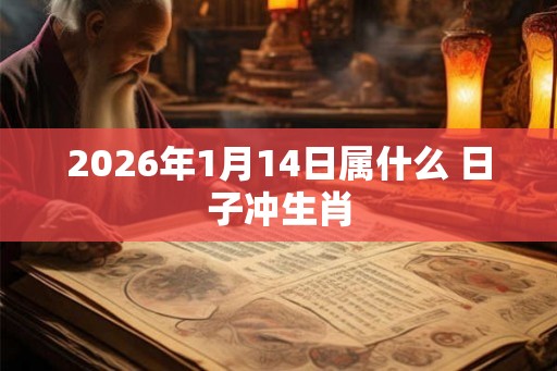 2026年1月14日属什么 日子冲生肖 2026年1月14日属什么 日子冲生肖