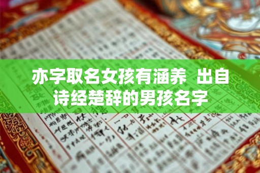 亦字取名女孩有涵养  出自诗经楚辞的男孩名字