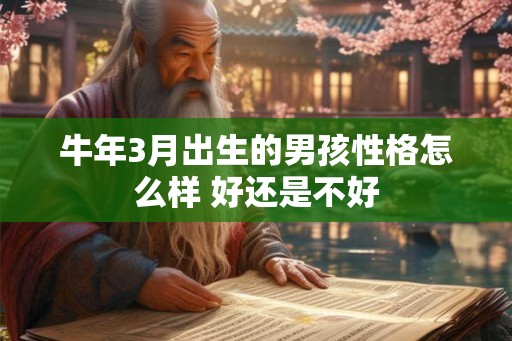 牛年3月出生的男孩性格怎么样 好还是不好