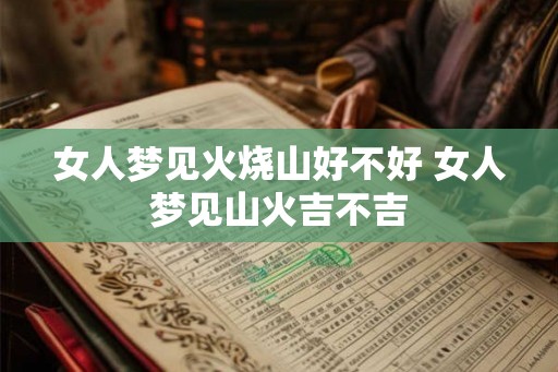 女人梦见火烧山好不好 女人梦见山火吉不吉