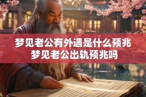 梦见老公有外遇是什么预兆 梦见老公出轨预兆吗