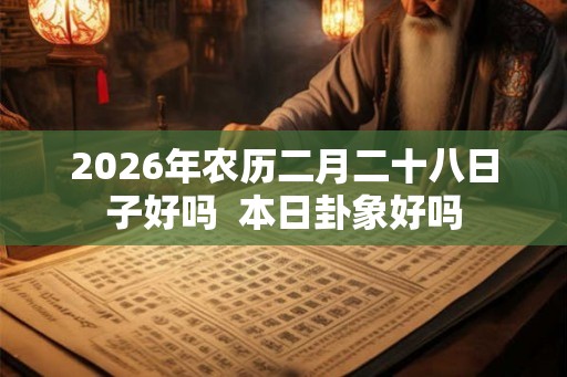 2026年农历二月二十八日子好吗  本日卦象好吗