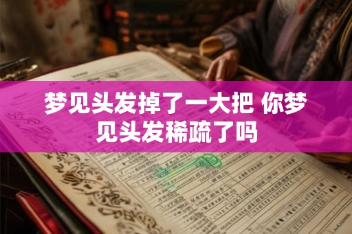 梦见头发掉了一大把 你梦见头发稀疏了吗